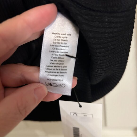 Rag & Bone The Knit Rib Cardigan Black Button Down Long Sleeve SZS Lightweight - Picture 10 of 10